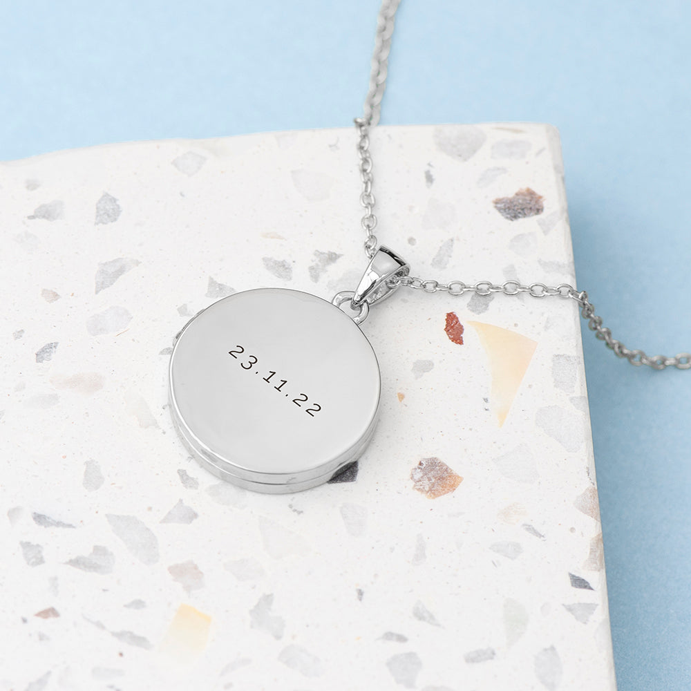 Personalized Round Photo Locket - GiftsofaKind