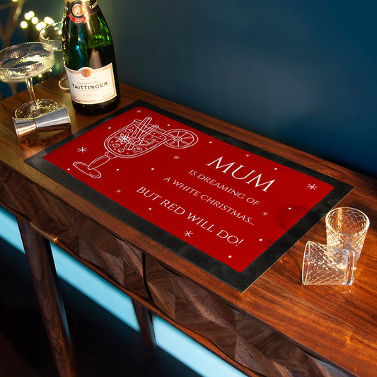 Personalised Wine Pun Bar Mat