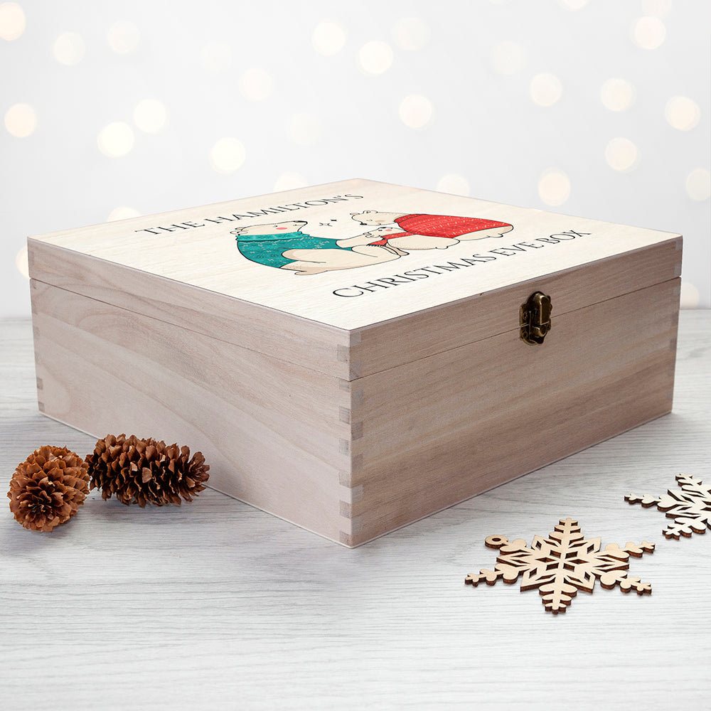 Personalised Polar Bear Christmas Box - Lovesakes