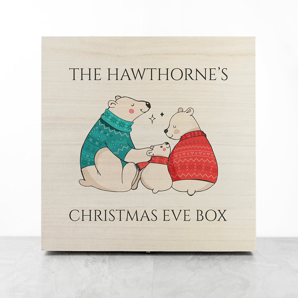 Personalised Polar Bear Christmas Box - Lovesakes