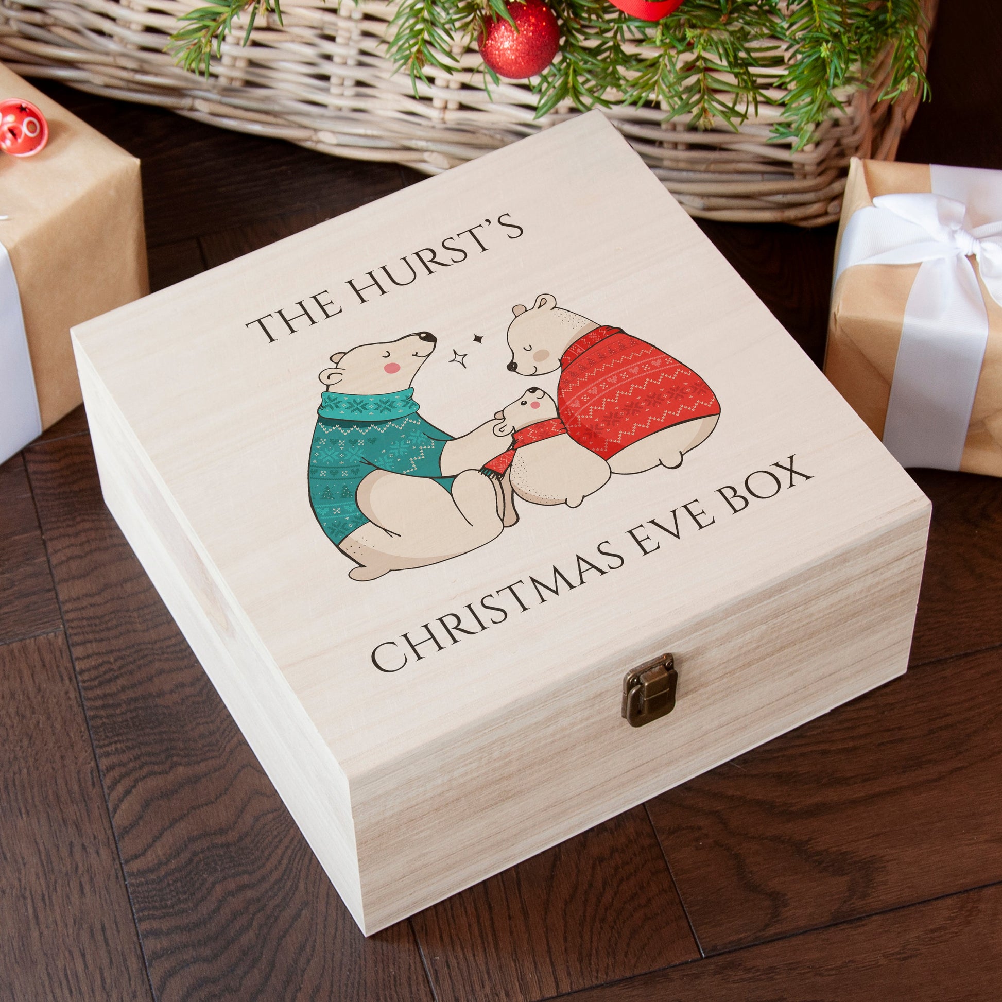 Personalised Polar Bear Christmas Box - Lovesakes