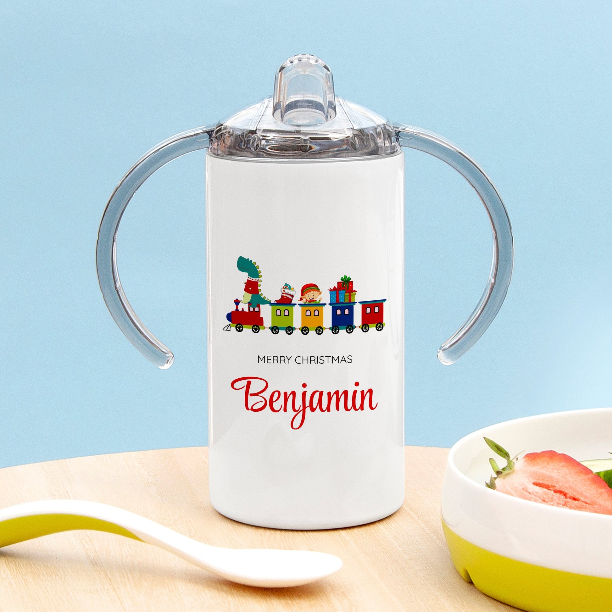 Personalized Mugs - Personalized Train Kids Sippy Cup 