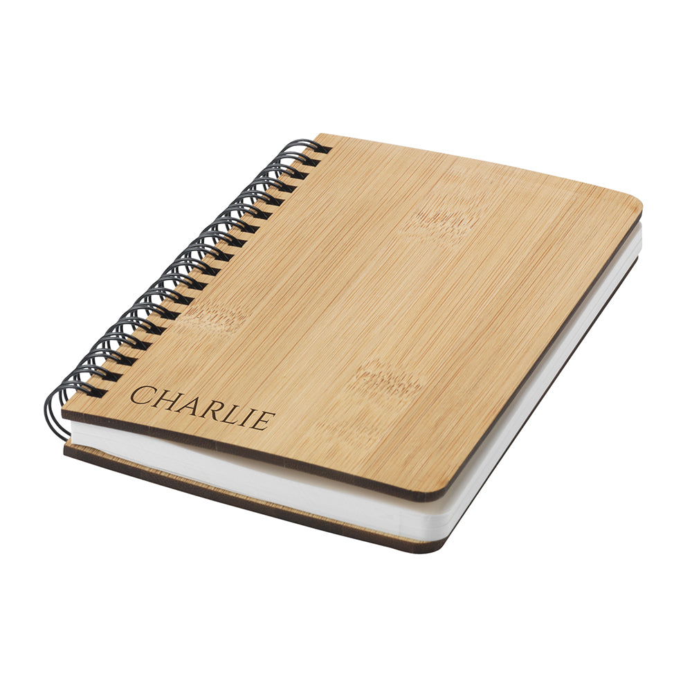 Personalized Notebook/Journals - Personalized Bamboo Notebook 