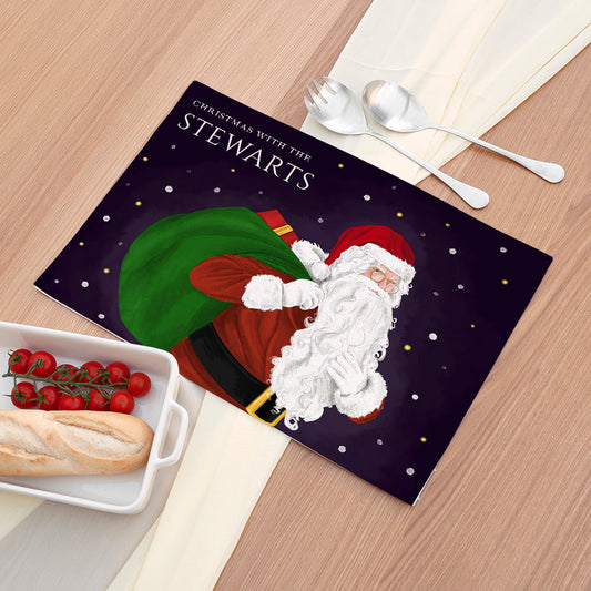 Personalised Traditional Santa Placemat