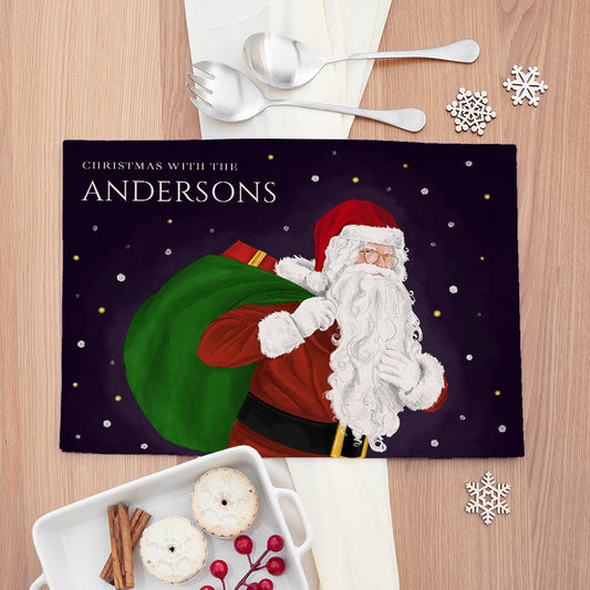 Personalised Traditional Santa Placemat