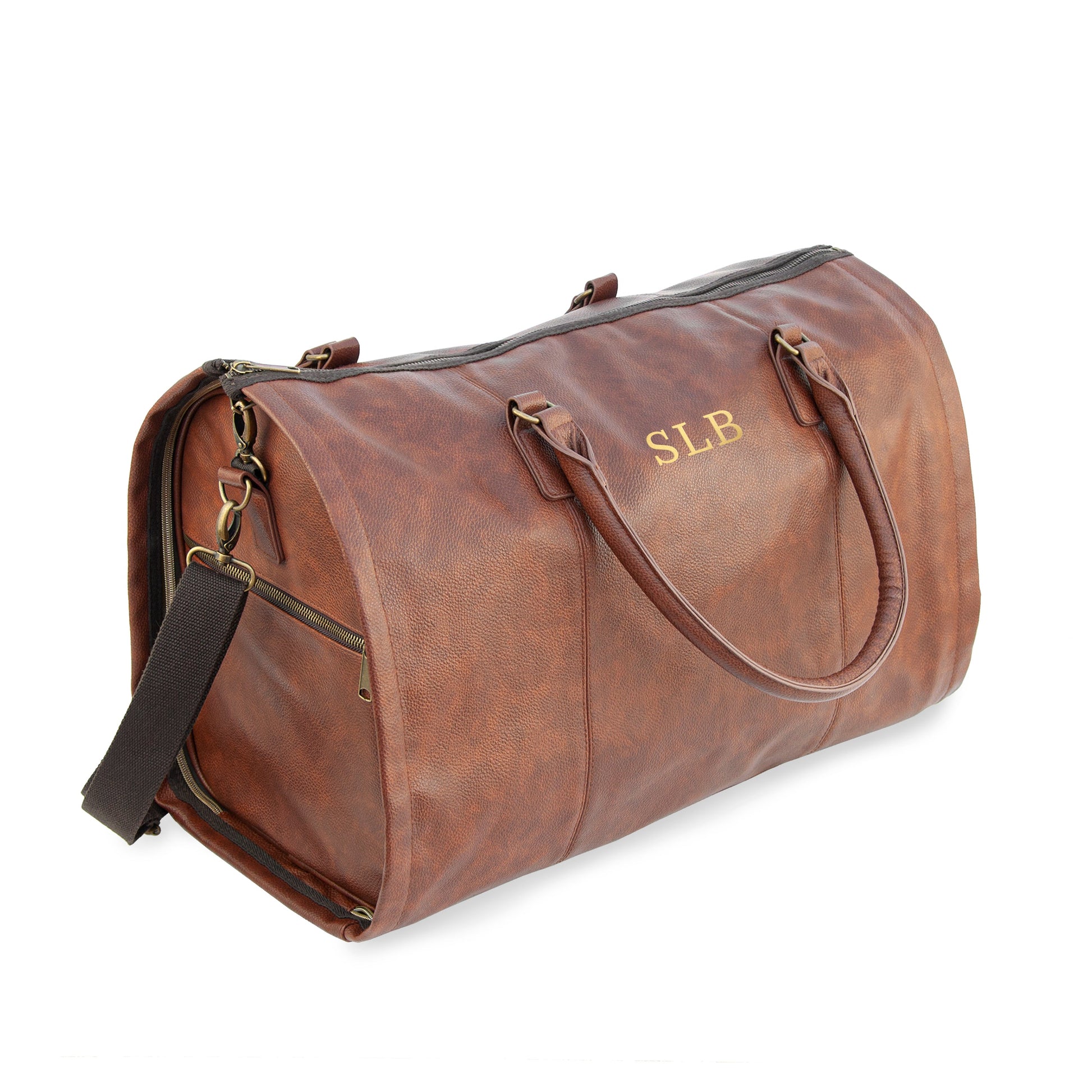 Personalized Men's Holdall - Monogrammed Business Travel Bag 