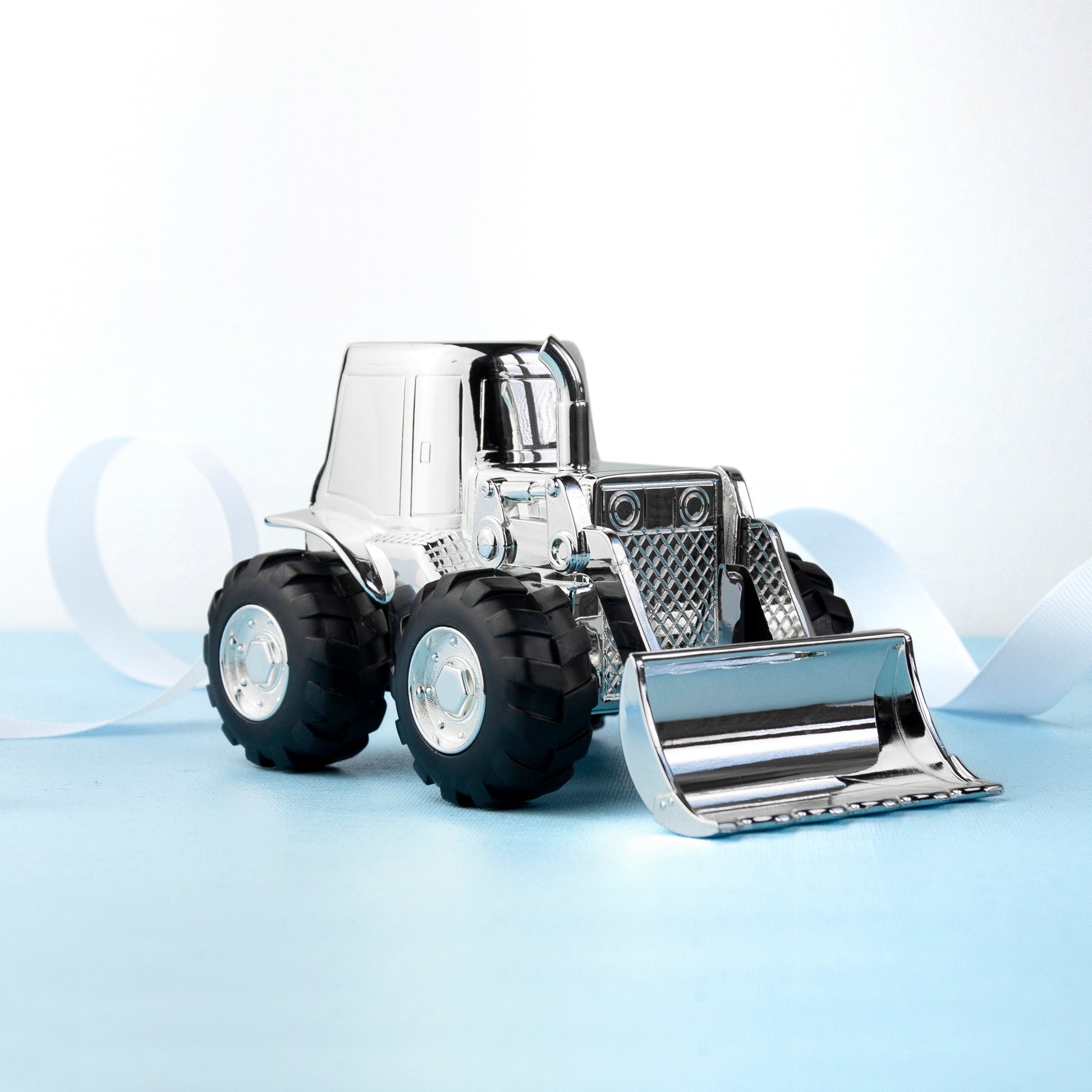 Personalized Money Boxes - Personalized Silver Plated Digger Money Box 