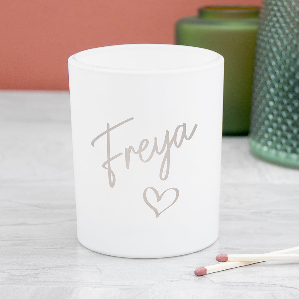 Personalized Candle Holders - Personalized Heart Candle Holder 