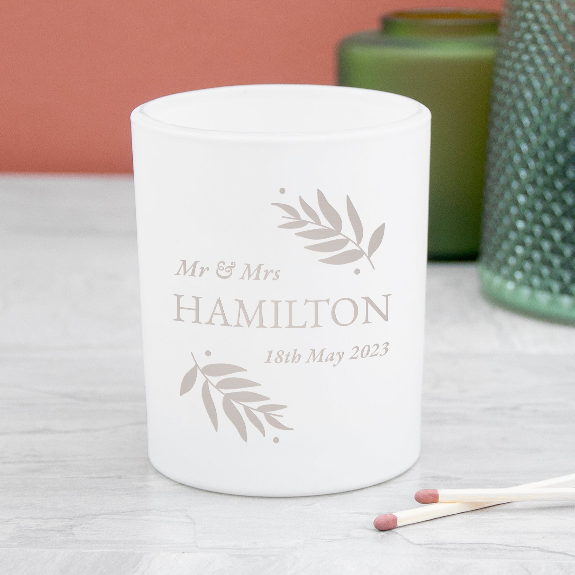 Personalized Wedding Date Candle Holder - GiftsofaKind