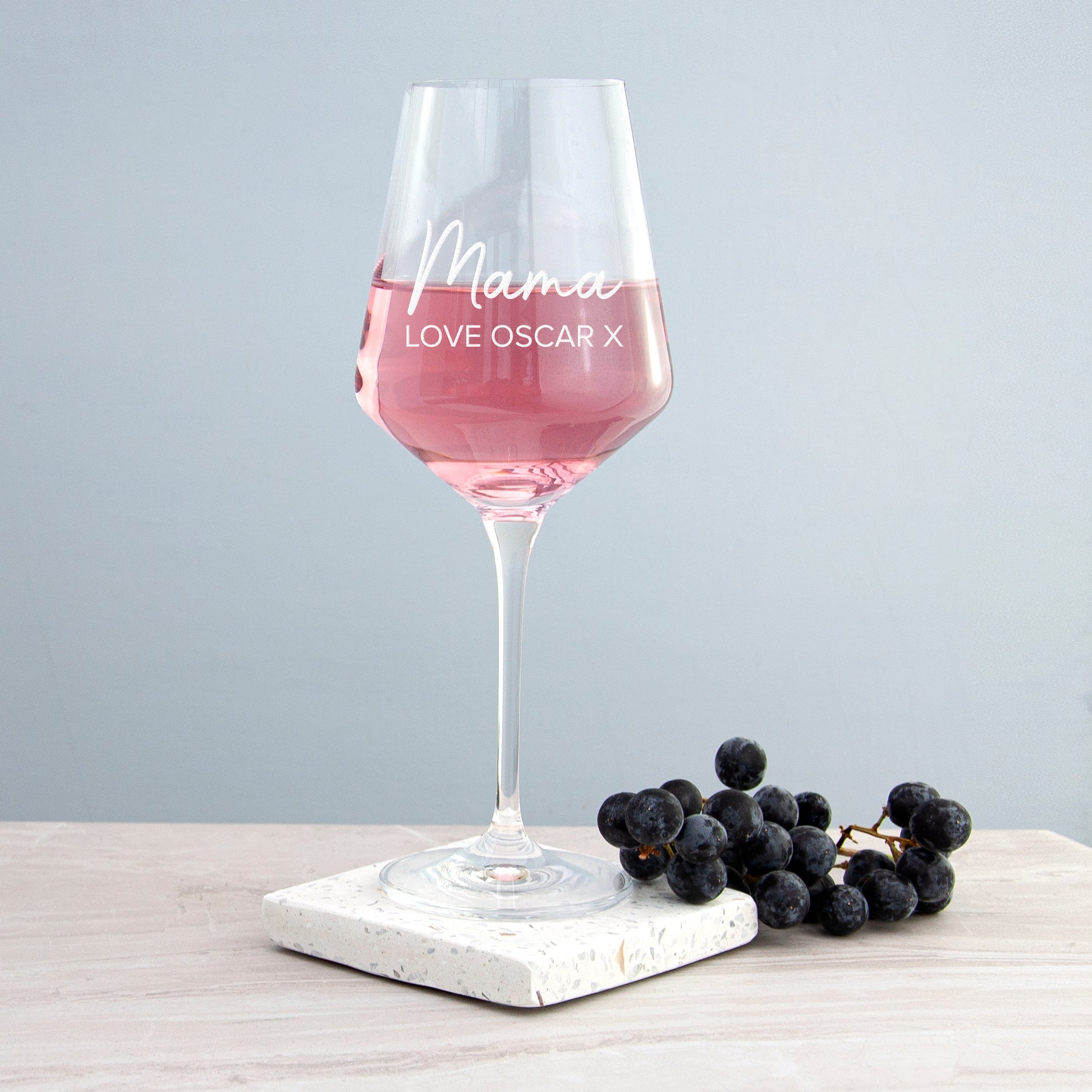 Personalized Wine Glass - Mum's Personalized Wine Glass 