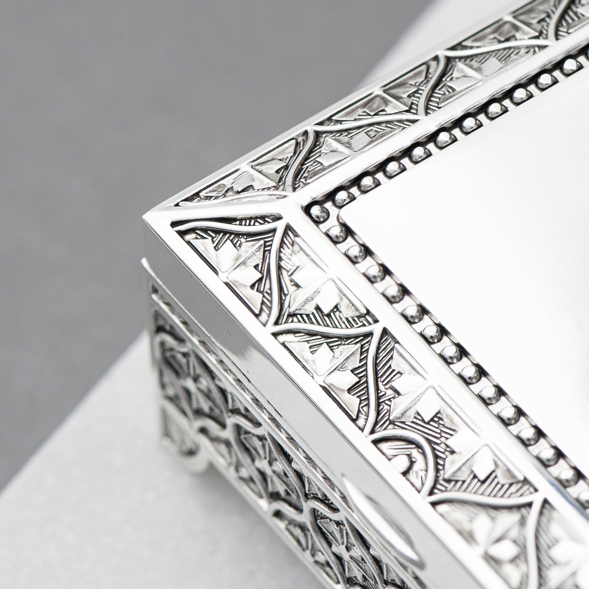 Personalised Miniature Mosaic Silver Trinket Box - GiftsofaKind