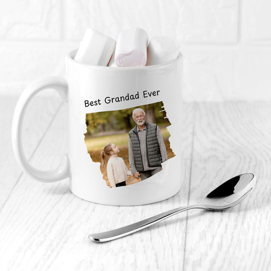 Personalized Best Grandad Photo Mug