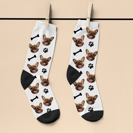 Personalized Dog Photo Socks