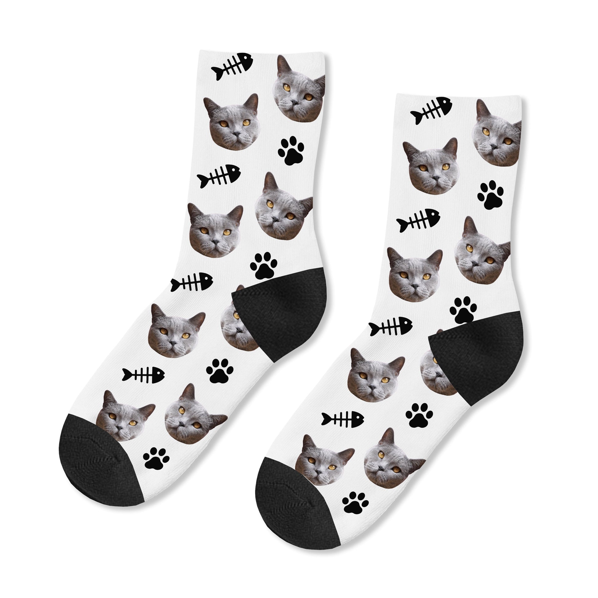 Personalized Cat Photo Socks - GiftsofaKind