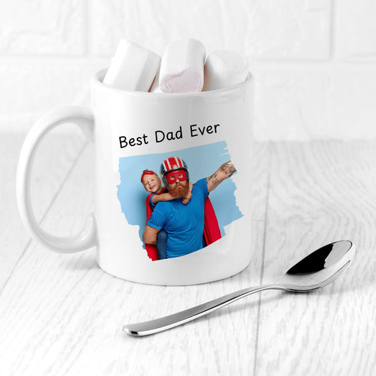 Personalized Best Dad Photo Mug