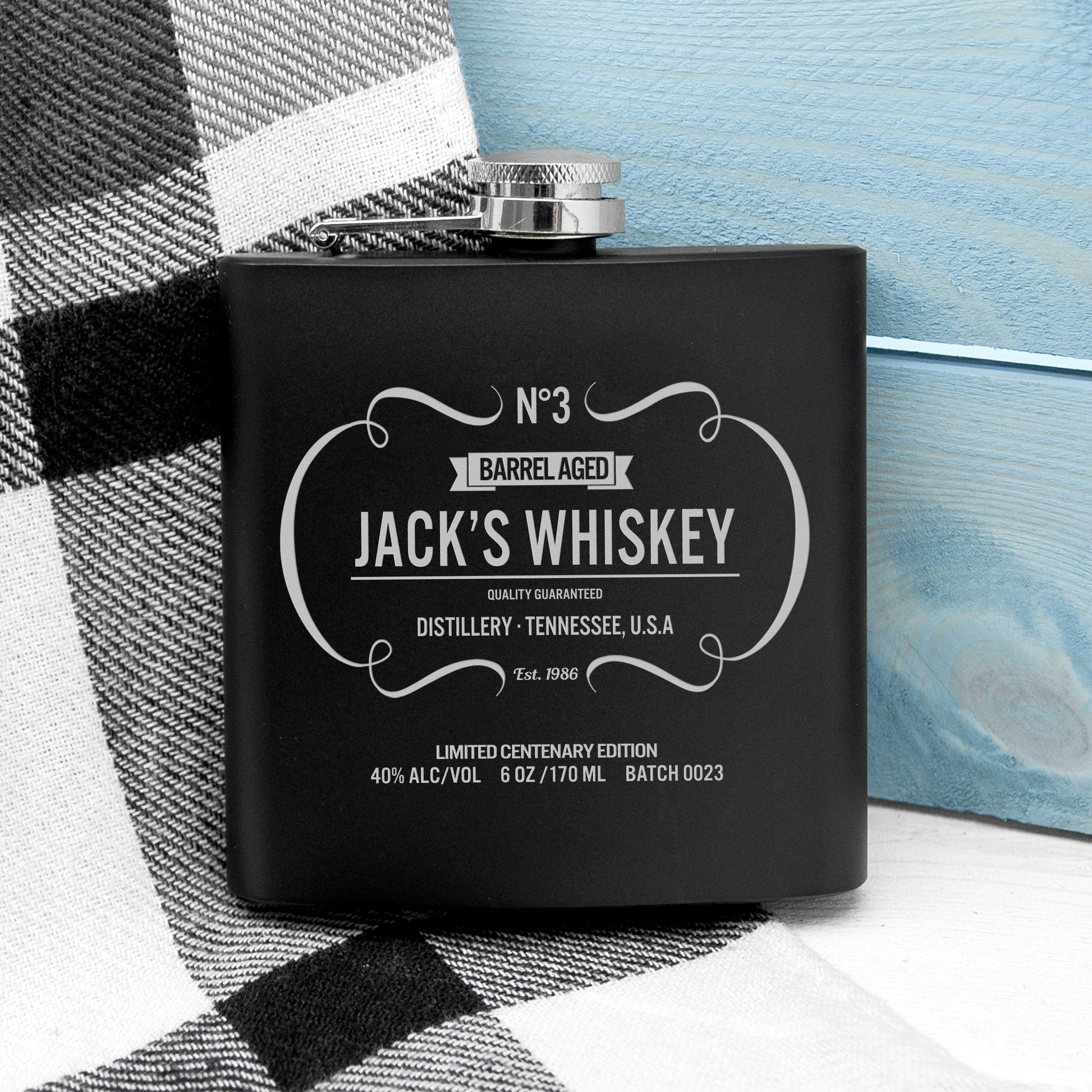 Personalized Hip Flasks - Personalized Vintage Whiskey Hip Flask 