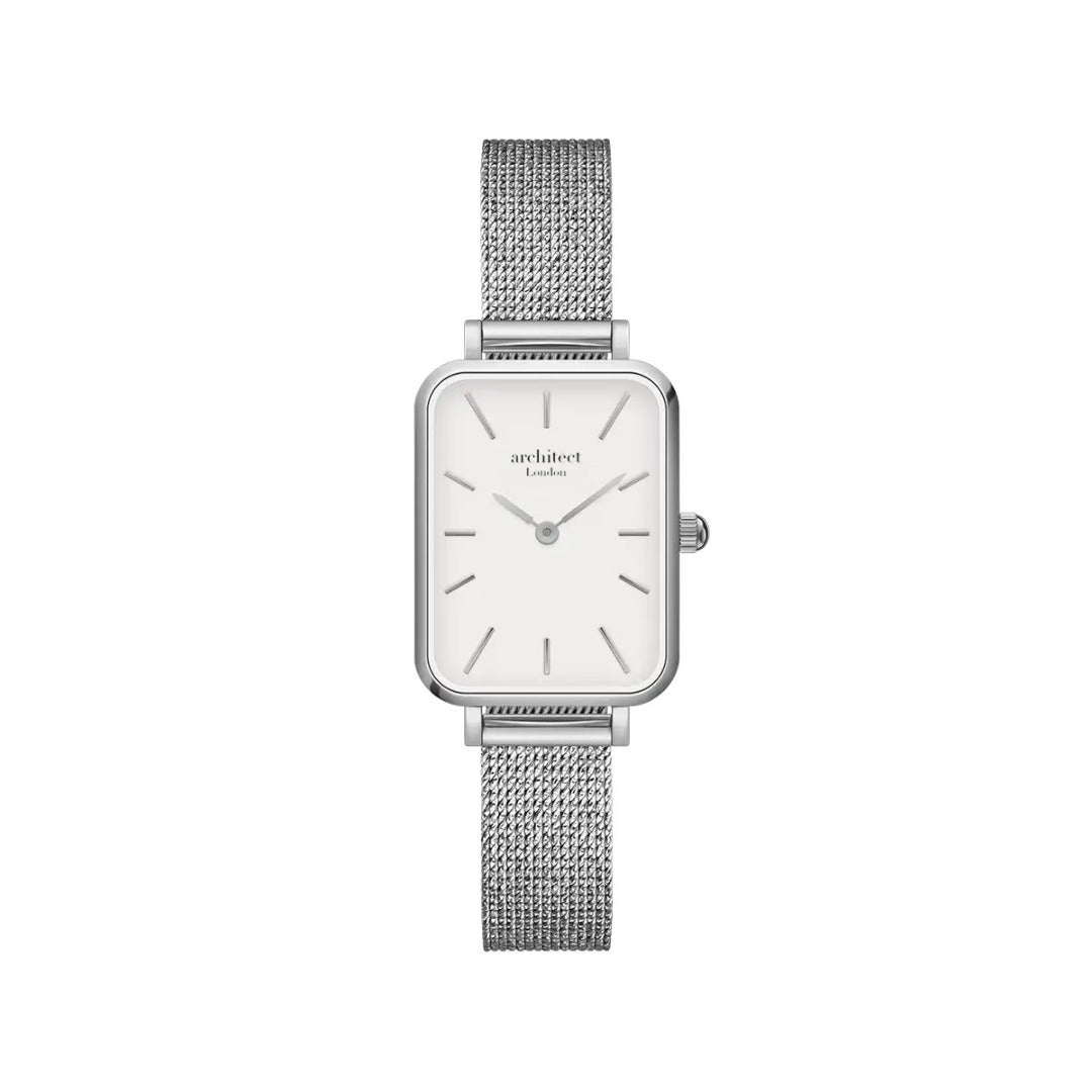 Personalized Ladies' Watches - Ladies Architēct Lille Engraved Watch In Cloud Silver 