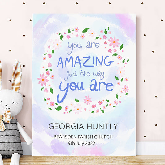 Personalized Just The Way You Are Framed Print