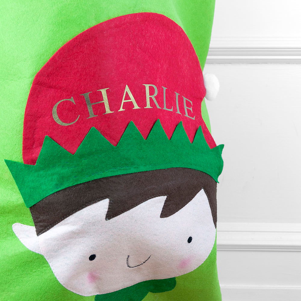 Personalised Christmas Elf Santa Sack - Lovesakes