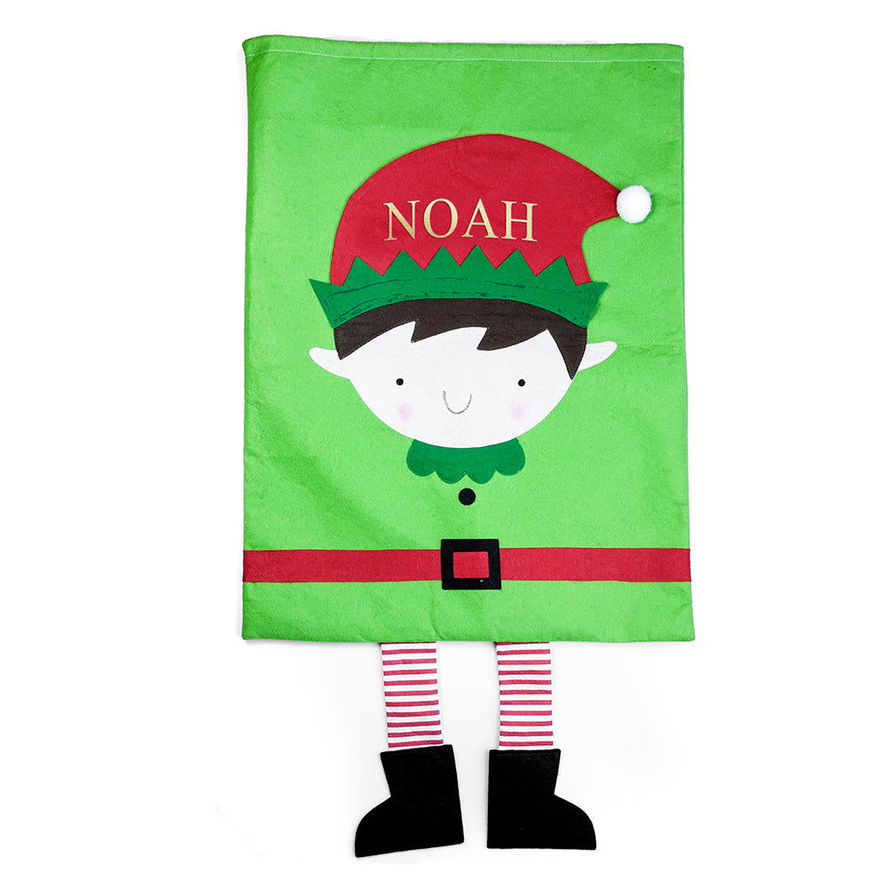 Personalised Christmas Elf Santa Sack - Lovesakes