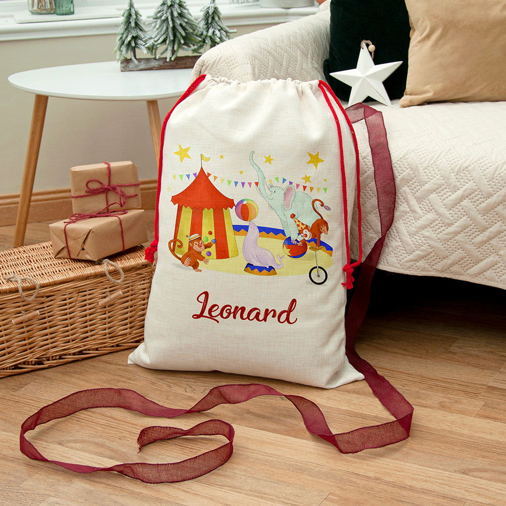 Personalised Circus Christmas Sack - Lovesakes