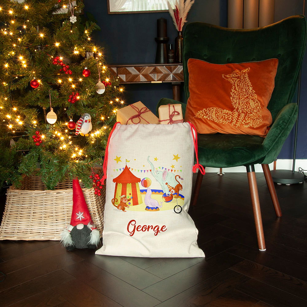 Personalised Circus Christmas Sack - Lovesakes