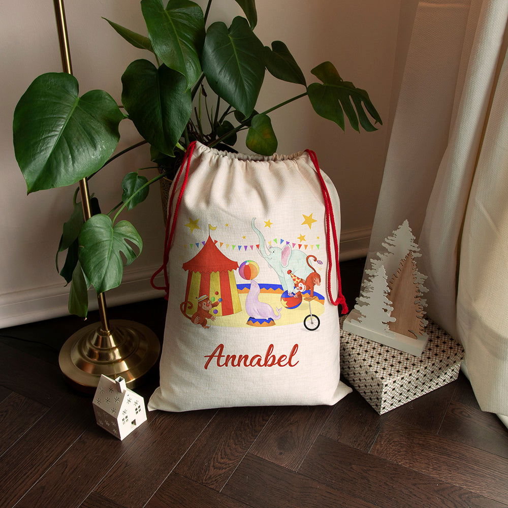 Personalised Circus Christmas Sack - Lovesakes