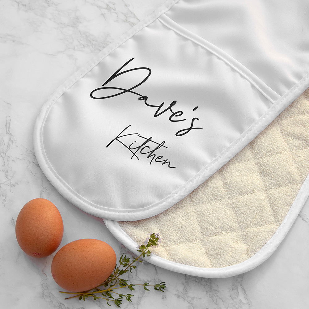 Personalised Double Oven Glove - Lovesakes