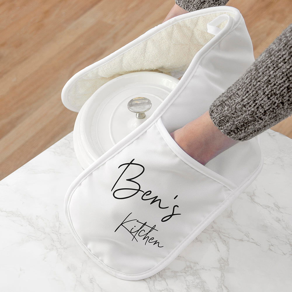 Personalised Double Oven Glove - Lovesakes