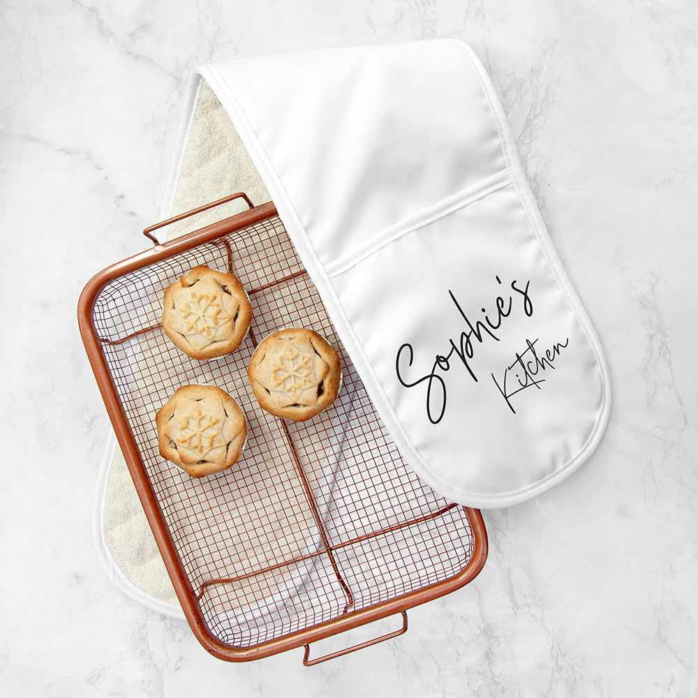 Personalised Double Oven Glove - Lovesakes