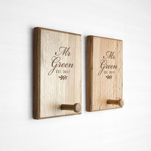 Personalised Established Couples Peg Hook