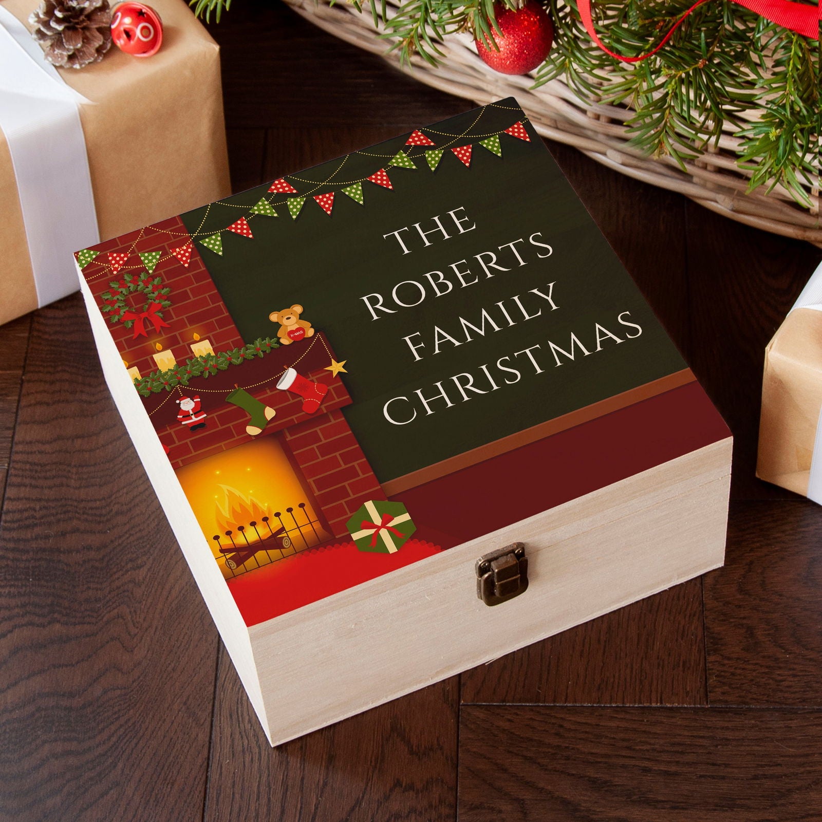 Personalised Fireplace Christmas Eve Box - Lovesakes