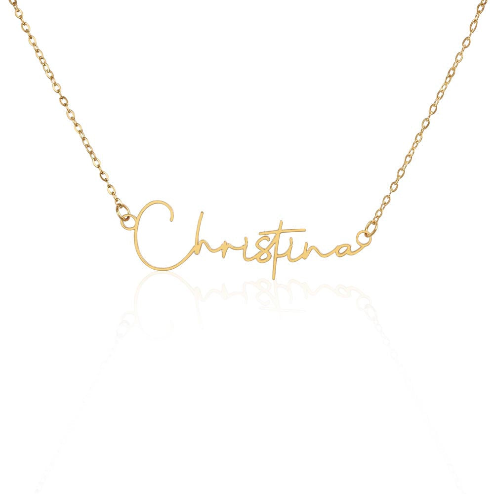 Signature Custom Name Necklace - GiftsofaKind