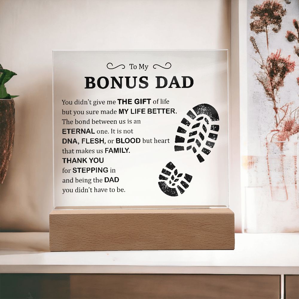 Step Dad Gift Plaque 
