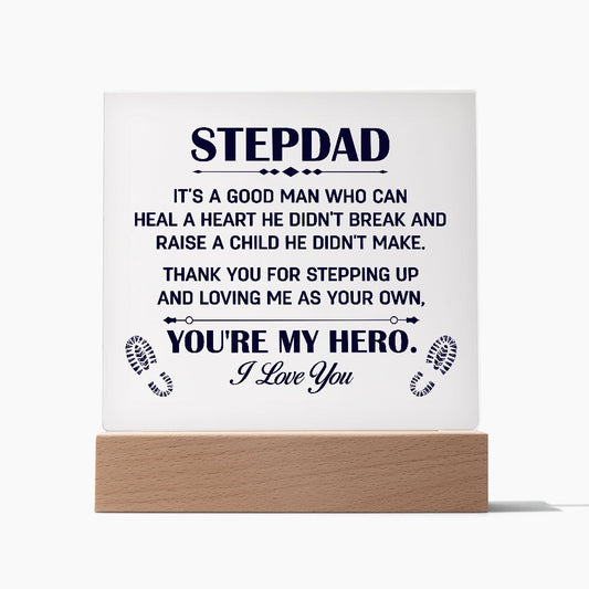 Stepdad Acrylic Square Plaque