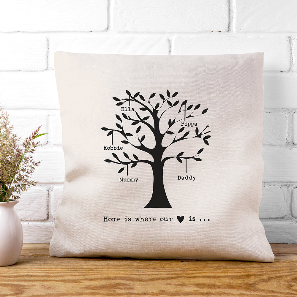 Personalized Family Tree Cushion Cover - GiftsofaKind