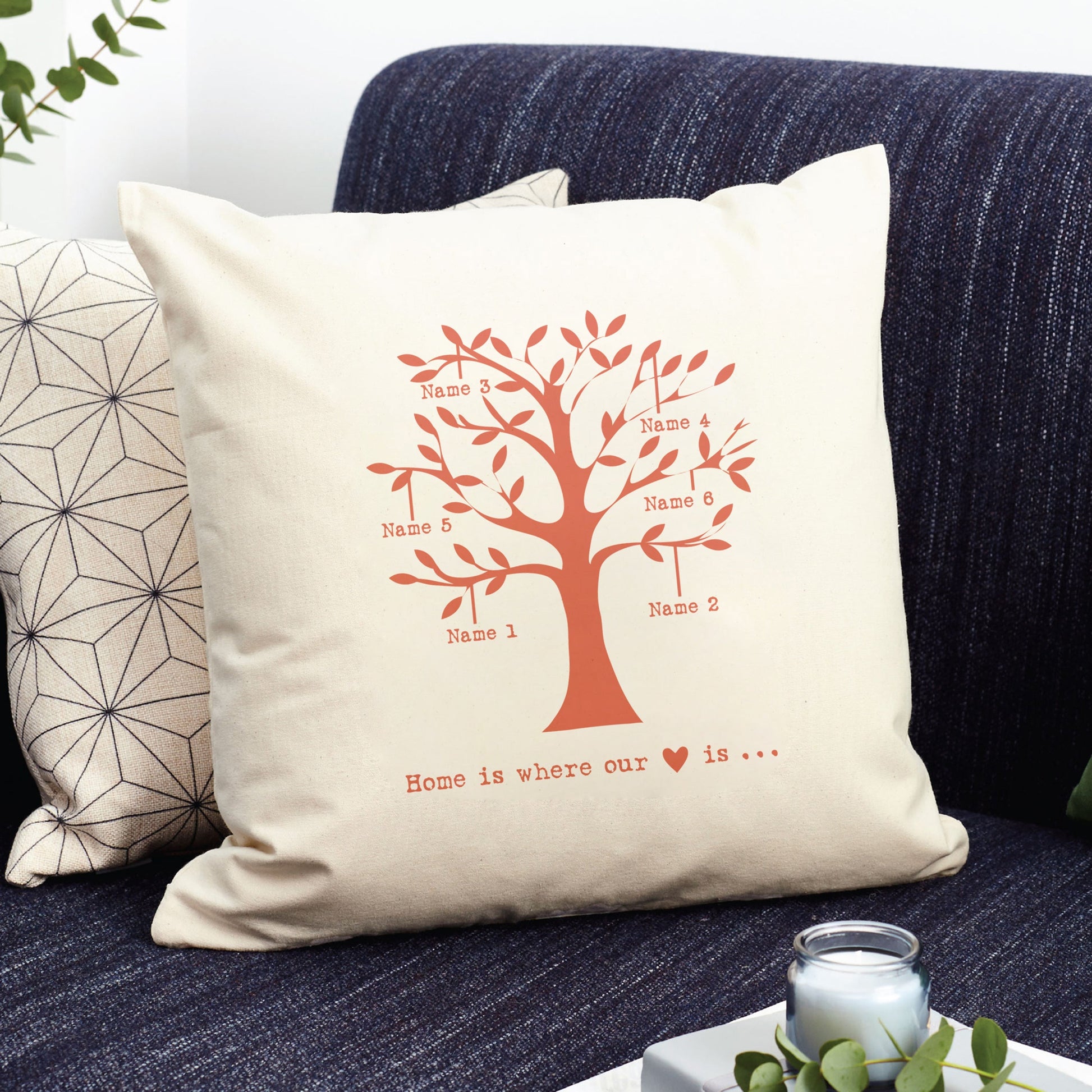 Personalized Family Tree Cushion Cover - GiftsofaKind