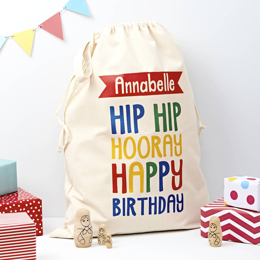 Personalized  - Personalized Child’s Birthday Present Sack 