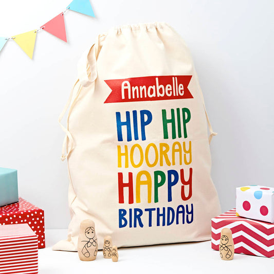 Personalized Child’s Birthday Present Sack