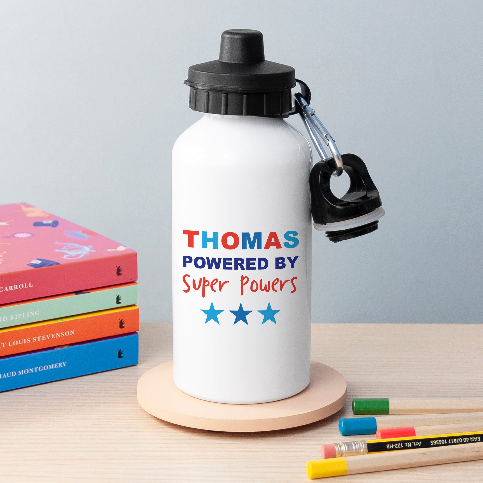 Personalized Water Bottles - Personalized Child's Powered By Water Bottle 