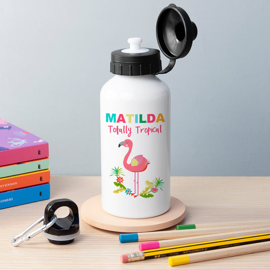 Personalized Flamingo Water Bottle