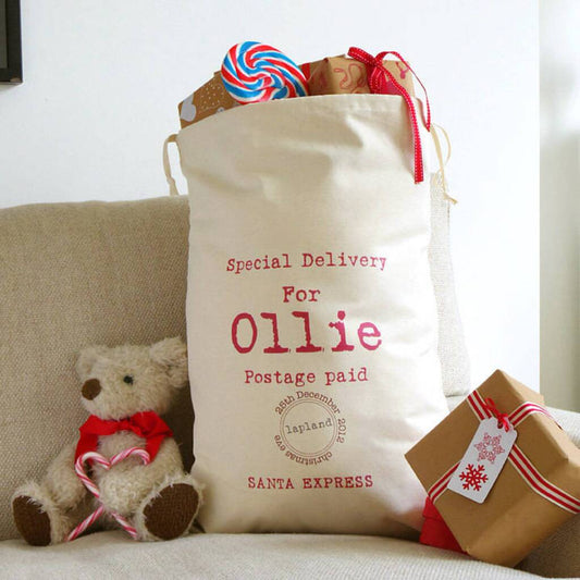 Personalized Special Delivery Christmas Sack