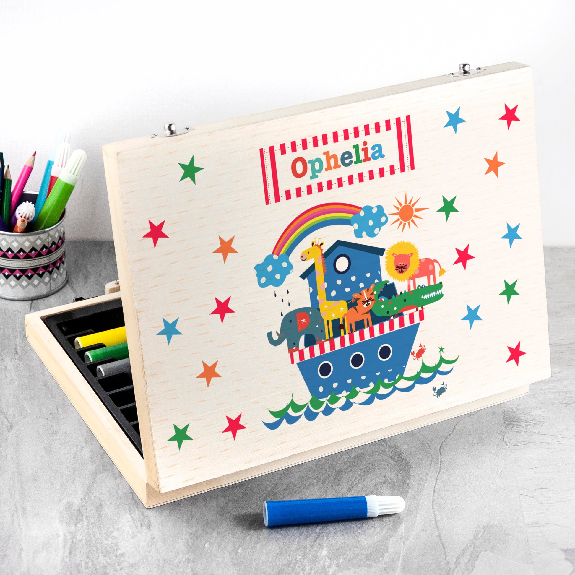 Personalized Art and Craft Sets - Personalized Kid’s Noah's Ark Colouring Set 