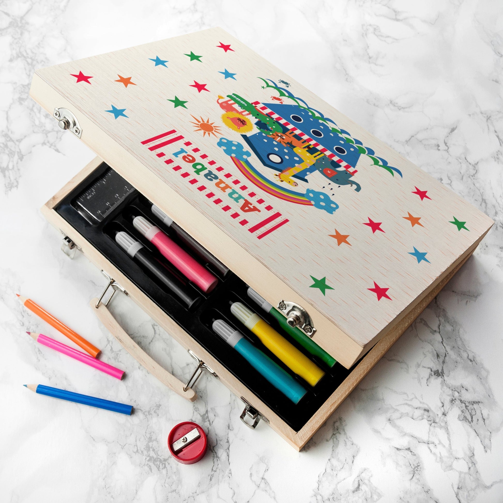 Personalized Art and Craft Sets - Personalized Kid’s Noah's Ark Colouring Set 