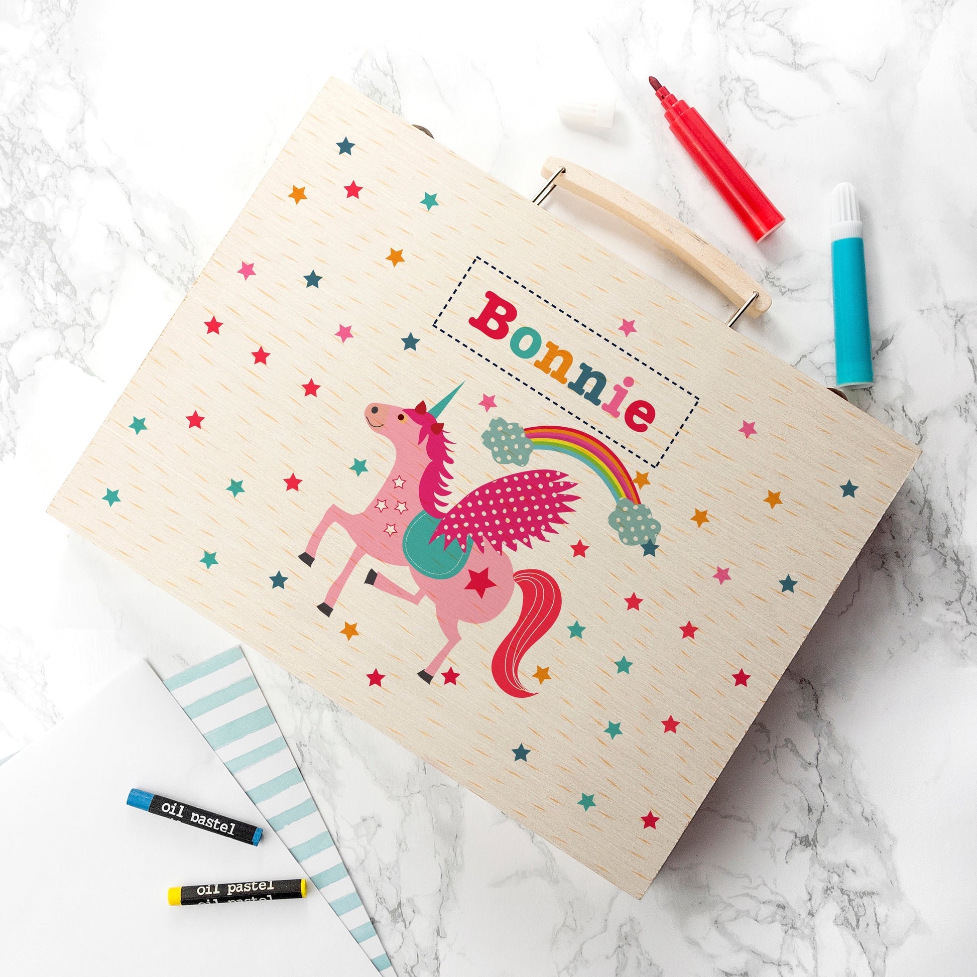 Personalized Art and Craft Sets - Personalized Kid’s Unicorn Colouring Set 