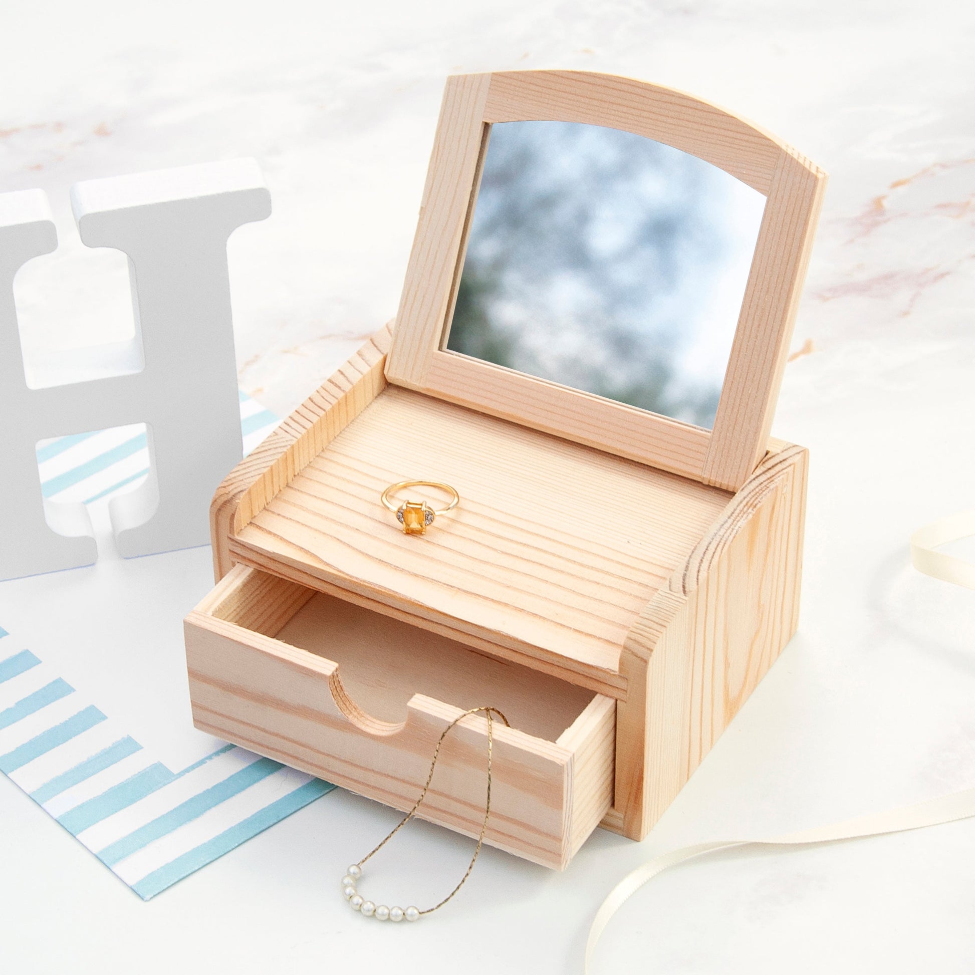 Personalized Jewellery Boxes & Storage - Personalized Kid’s Flower Jewellery Box 