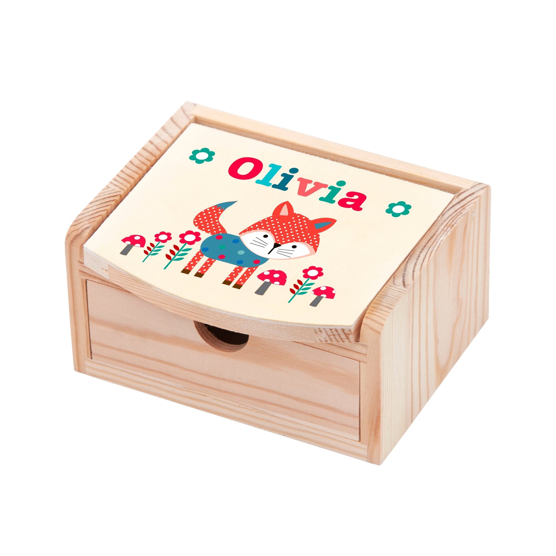 Personalized Jewellery Boxes & Storage - Personalized Kid’s Little Fox Jewellery Box 