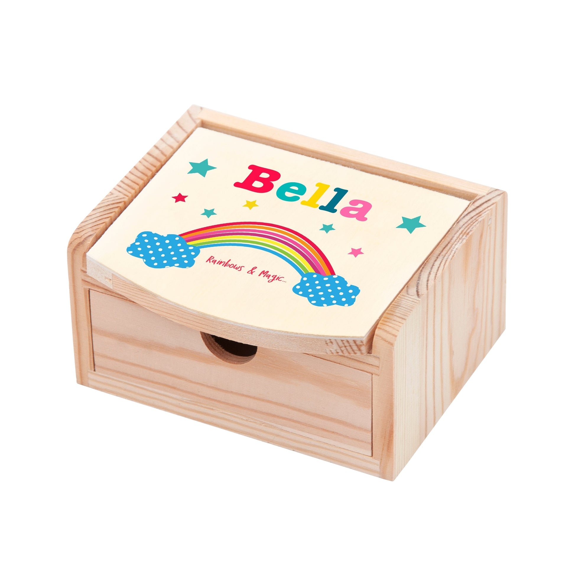 Personalized Jewellery Boxes & Storage - Personalized Kid’s Rainbow Jewellery Box 