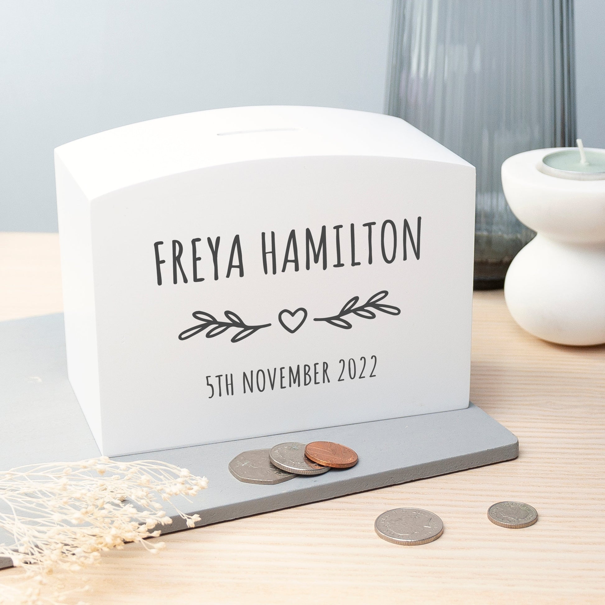 Personalized Money Boxes - Personalized New Baby Money Box 