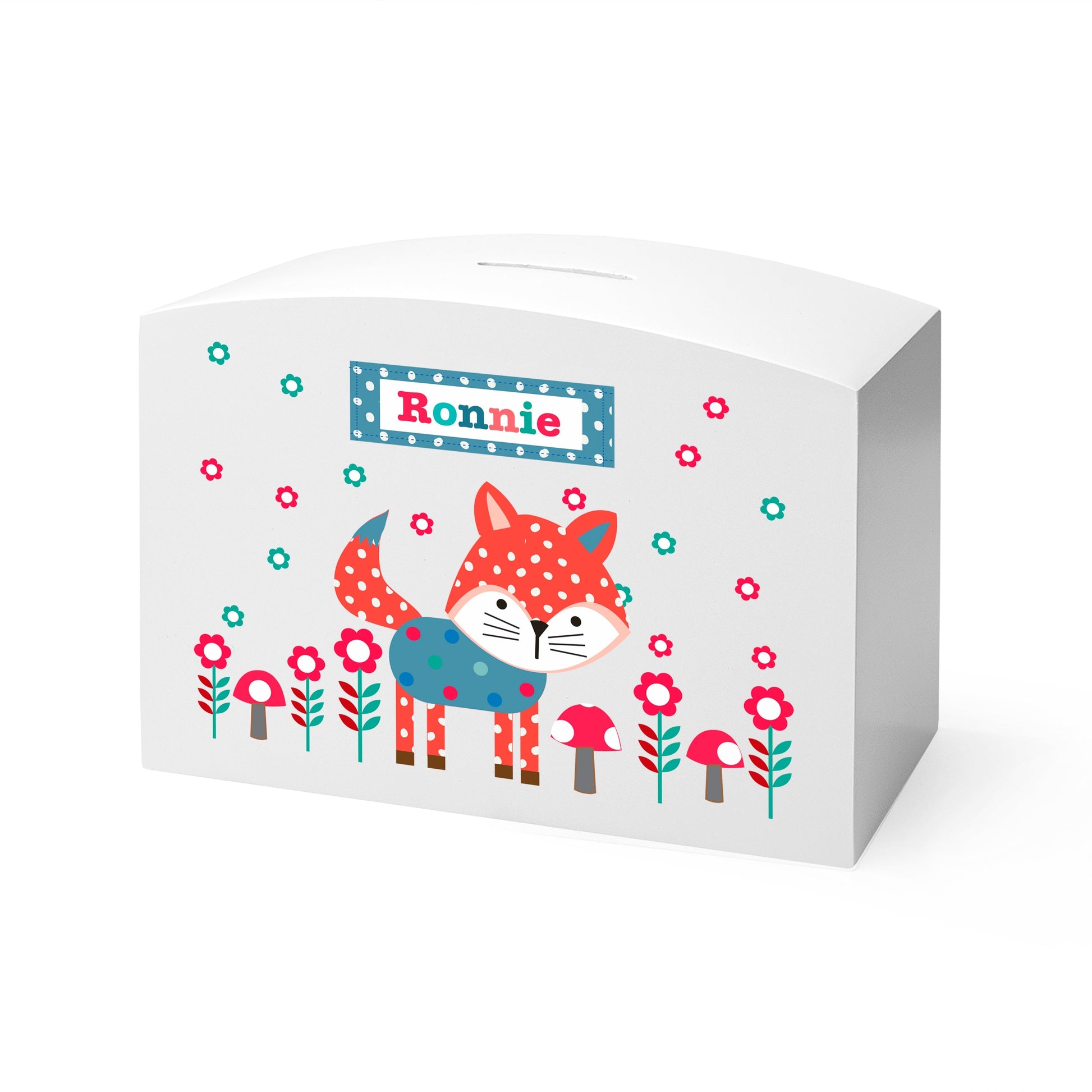 Personalized Money Boxes - Personalized Little Fox Money Box 